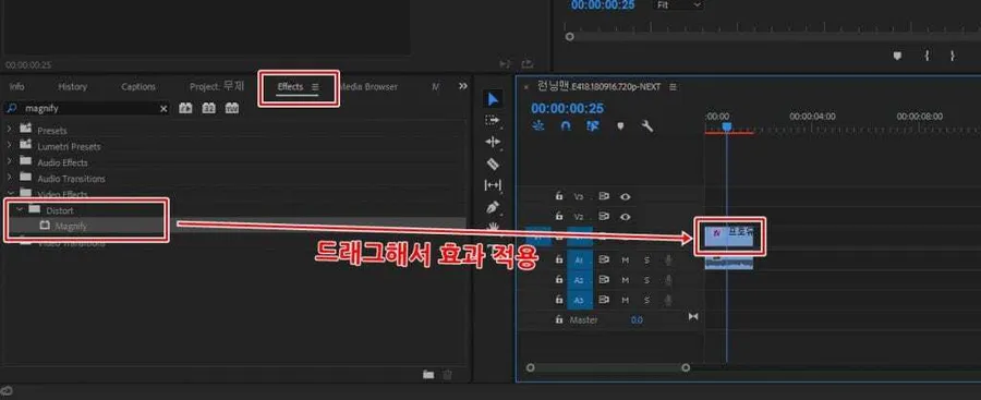 프리미어 프로CC 머리 크게